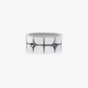 Star Stainless Steel Ring (Various Designs) Cutout Star - Silver - Size 10