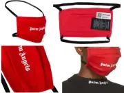 PALM ANGELS Unisex Print Face Mask Logo Mouth Facial Mask Nasal Mask Facemask