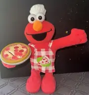 Fisher Price Singing Pizza Elmo 2006 Plush Toy Sesame Street Tested