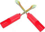 Abaodam 2pcs Ground Ice Fishing Gear Fish Pole Bracket 32cm Universal Rod Support Metal Spike Holder for Winter Fishing Stability Cold Weather Angling Setup