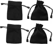 ERINGOGO 4Pcs Drawstring Bags for Jewelry Dice Storage Elegant Small Pouches for Chic Accessory Bags