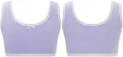 [iiniim] Cami Crop Bralette for Kids Girls Wide Straps Tank Top Undershirt Training Bra Comfortable Bra Vest