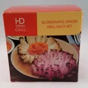 HD Designs GRILL RACK SET Blossoming Onion Corer Slicer Appetizer Healthy Snack