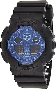 [Casio] G-SHOCK GA100BP-1A Mens blue Analog/Digital Watch with Black Band
