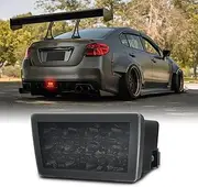 SHINEFIT LED F1 Style Rear Fog Light Compatible with WRX STi 2011-2021 / Impreza 2011-2016 / XV Crosstrek 2013-2017, Strobe Flashing Brake Light Smoked Lens