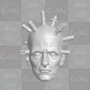 Thinker v1 Peter Capaldi Suicide Squad custom head for 1:10 1:12 1:18 1:6 figure