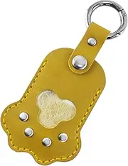 Pet Hair Pendant - Small PU Leather Keychain Bag Charm - Funny Animal Paw Bag Charm for Purse, Keychain Accessories for Men, Women