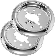 HAKIDZEL 2Pcs BBQ Stove Knob Base Replacement Durable Plastic Control Knobs for Gas Cooktop Effortless Rotating Switches for Kitchen and Outdoor Grills Sleek and Polished Design