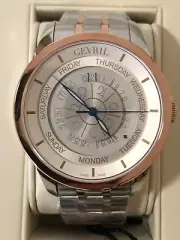 Gevril 45MM Columbus Circle, Ltd Edition # 125 of 500, Gold & Silver Model 2003B