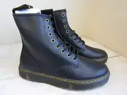 NIB Dr Martens Air Wair Zavala Leather Black Lace Up Boots Men 7 Women 8 EU 39