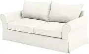 The Durable Cotton Sofa Cover Only (Width: 81"~ 83.5", Not 92" !) Fits Pottery Barn PB Comfort Roll ARM Sofa (Not Grand Sofa). A Durable Slipcover Replacement. Beige (Knife Edge)