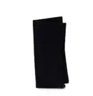 Hudson Park Collection L57801 Black Fringe Dinner Napkins Set of 4