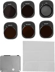 Drone Camera Lens Filter Kit with CPL ND8PL ND16PL ND32PL ND64PL ND128PL Filter Set for Mini 4 Pro Drone Camera Accessories, Professional High Definition Filter Set