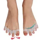 1 Pair Gel Silicone Toe Straighteners Separator Hallux Valgus Bunion Spacer