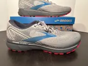 Brooks Ghost 14 Running Shoes Sneakers Grey, Blue, Black Red Mens Size 15M