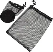 SUPVOX 2Pcs Golfs Balls Mesh Pouch Wear Resistant Storage Bag for Golf Baseball and More Durable Net Organizer with Drawstring Closure for Storage