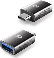 Rankie USB C Adapter Hi-Speed USB Type C to USB-A 3.0, 2-Pack