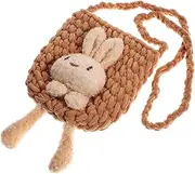 [FOMIYES] Little Bunny Crossbody Bag Cute Cartoon Rabbit Purse Comfortable Shoulder Bag for Storing Coins Keys and Essentials