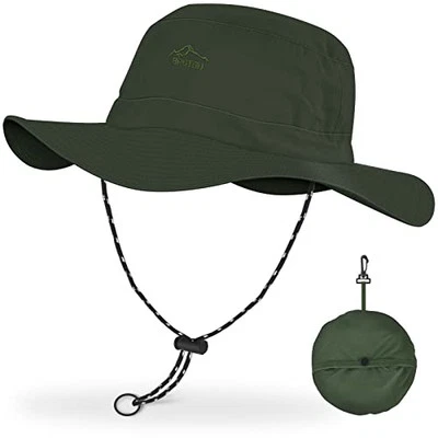 Foldable Bucket Hats for Women/Men, UPF 50+ Wide Brim Sun Hat, Waterproof