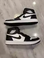 Men’s 9 Jordan 1 G PANDA Golf High Shoes 85 OG