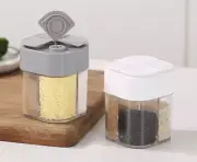 Seasoning Bottle Condiment Storage Container Clear Spice Organizer Kitchen Jar