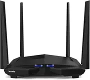 Tenda AC10 AC1200 Smart Dual-Band Gigabit WiFi Router, MU-MIMO, 4 Gigabit LAN Ports, 1167Mbps/5 GHz+ 300Mbps /2.4GHz, Support VPN Server, WiFi Schedule, Power-Saving