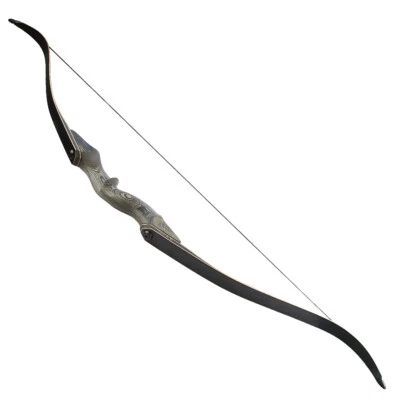 60'' Takedown Recurve Bow Kit Arrow 25-60lbs Archery Wooden Riser Hunting Target
