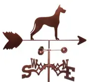 Great Dane Weathervane With Garden Mounting