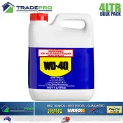 WD40 Multipurpose Lubricant 4Ltr Bulk WD40 Degreaser Stop Squeaks Rust 4L6402861