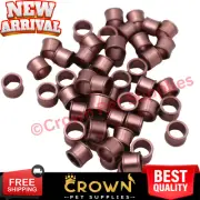 20 PCS Aluminium Closed-loop Leg Bands Parrot Dove Birds Pigeons 8MM Brown