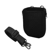 Mesh Fabric Travel Case for Portable Speakers with Adjustable Shoulder Straps
