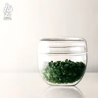 在飛比找蝦皮商城優惠-九土手工玻璃迷你茶倉茶葉罐日式手工透明玻璃茶葉罐茶倉迷你儲物