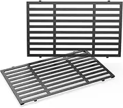 Uniflasy 7637 17.5 Inch Grill Cooking Grates for Weber Spirit & Spirit II 200 Series Spirit E210 Spirit E220 Spirit S210, Spirit S220 with Front Control Weber Spirit 200 Grill Grates 17.5 x 10.2 x 0.5