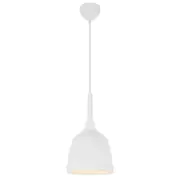 Polk-20 1 Light Pendant White Brushed, White POLK PE20-WHB
