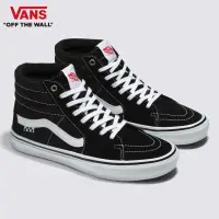 在飛比找momo購物網優惠-【VANS 官方旗艦】Skate Sk8-Hi 男女款黑白色