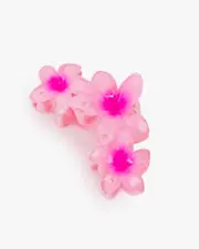Pink Acrylic Frangipani Claw Clip