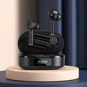 Wireless Bluetooth 5.0 Earphone with Digital Display and Noise Reduction