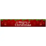 Merry Christmas Xmas Outdoor Banner Flag Pulling Santa Claus Hanging Decoration-Style 2