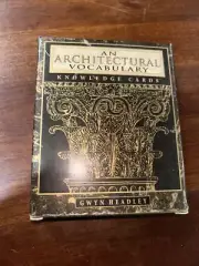 BUILDING HISTORY AN ARCHITECTURAL VOCABULARY KNOWLEDGE CARDS Gwyn Headley NIB