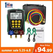 Refrigeration Digital Manifold Gauge Pipe Set HVAC System Vacuum Pressure Tester