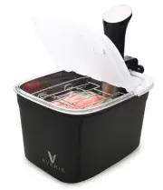 Sous Vide Container 12 Quarts with Collapsible Hinge Lid and Container Sleeve...
