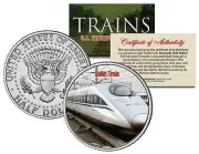 BULLET TRAIN * Famous Trains Series * JFK Half Dollar Colorized U.S. Coin