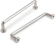 POVEFONK 10 Pack 5 inch Brushed Satin Nickel Kitchen Cabinet Handles Cabinet Pulls Sliver Drawer Pulls Kitchen Cabinet Hardware Dresser Handles