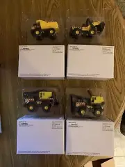 4 Tonka Hasbro Maisto International BULLDOZER DUMP TRUCK CRANE BACKHOE 2001 Set
