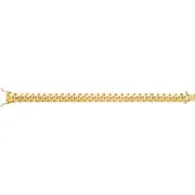 Girls 9ct Gold 10mm Solid Cuban Curb Chain Necklace