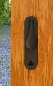 FPL 4750 Sliding Screen Lock; Heavy Duty Brass Screen Lock w/Outside Flush Pull