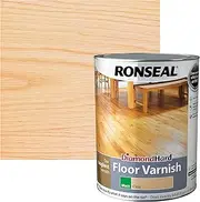 Ronseal Diamond Hard Floor Varnish Clear Matt 5L