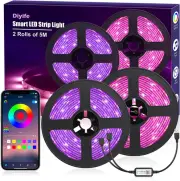 32.8FT LED Strip by App Control, Multicolor Bluetooth 5050 RGB Smart LED Light S