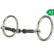 152 Reinsman Traditional Three Piece Ring Snaffle Copper Roller NEW