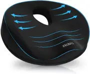 Donut Pillow for Tailbone Pain Relief and Hemorrhoids, Memory Foam Donut Cushion